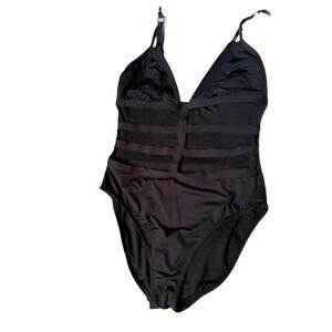 Kenneth Cole New York Black One Piece Swimsuit w/ Cutouts Women's Size SMALL